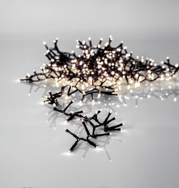 LED-Lichterkette mit 180 LEDs, 3,5 m Länge, Lichtfarbe Neutralweiß, für innen und außen, IP44