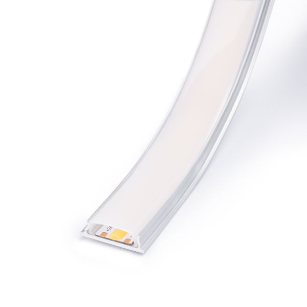 Aluminium LED Aufputz Profil, flex biegbar, 1,8 x 0,6cm
