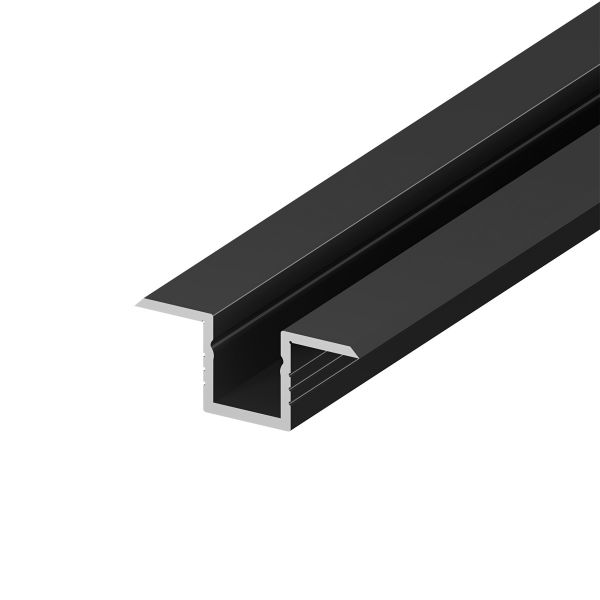 Aluminium LED Einbauprofil, schwarz - P6-4, 1,7 x 0,63cm