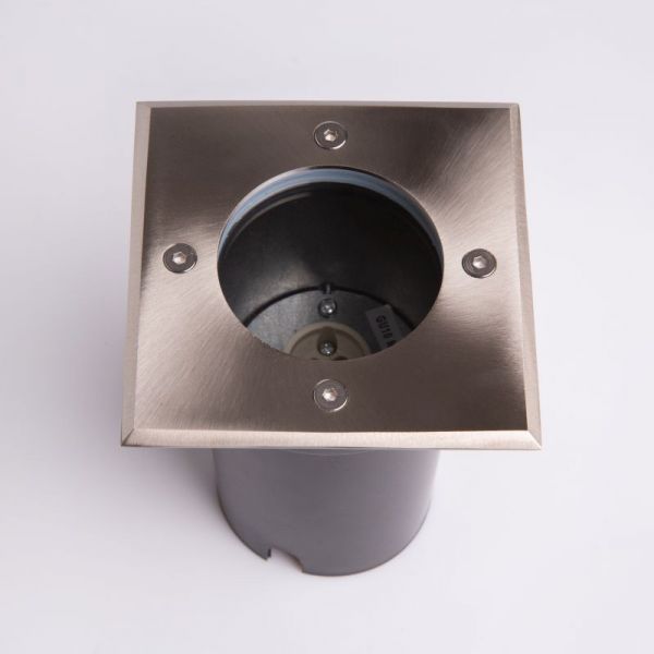 Eco Light, 230V LED Bodeneinbaustrahler, eckig, GU10, IP67, RGB+CCT, wahlweise per SMART App steuerb