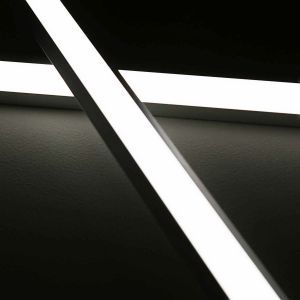 24V Aluminium LED Eckleiste – weiß – diffuse Abdeckung 24V Aluminium LED Eckleiste – weiß – diffuse Abdeckung