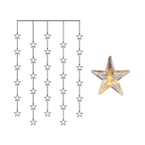 Star Curtain - Lichtervorhang für innen - 0,9 m - 30 LEDs - Netzbetrieb - Warmweiß Star Curtain - Lichtervorhang für innen - 0,9 m - 30 LEDs - Netzbetrieb - Warmweiß