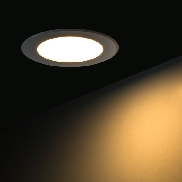 230V LED-Einbauleuchte – warmweiß – 12cm – rund