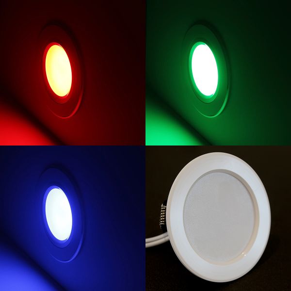 24V LED Einbauleuchte – RGB – 10cm – rund