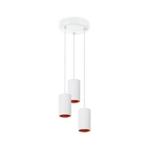 Chloe X3 rund - Pendelleuchte in weiß/gold - Lichtfarbe: individuell wählbar Chloe X3 rund - Pendelleuchte in weiß/gold - Lichtfarbe: individuell wählbar