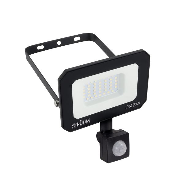 Aston - LED Strahler mit Bewegungsmelder - 11,2 x 13,5 x 5,2 cm - 20 W - Lichtfarbe: Neutralweiß