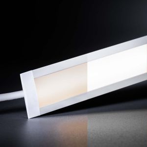 24V White Line Einbau LED Leiste schmal - COB - Farbtemperatur einstellbar - diffuse Abdeckung 24V White Line Einbau LED Leiste schmal - COB - Farbtemperatur einstellbar - diffuse Abdeckung