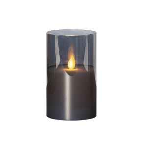 Twinkle - Kerze für innen - Rauchglas - Höhe: 12,5 cm - Batteriebetrieb - Timer - sanft flackernd Twinkle - Kerze für innen - Rauchglas - Höhe: 12,5 cm - Batteriebetrieb - Timer - sanft flackernd