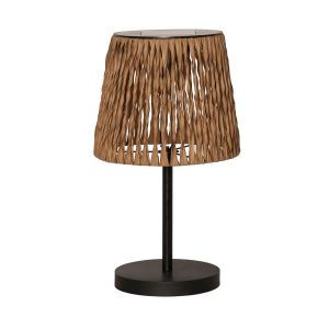 Cesta - Solar Tischleuchte in schwarz/braun - Lichtfarbe: warmweiß Cesta - Solar Tischleuchte in schwarz/braun - Lichtfarbe: warmweiß
