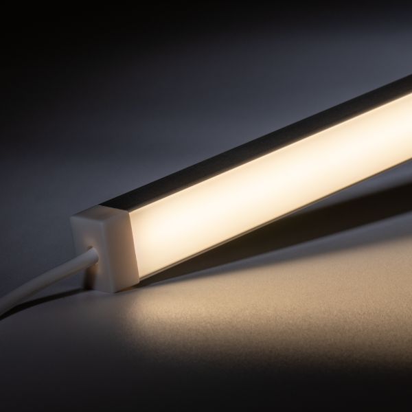 24V wasserfeste Aluminium COB LED Leiste - neutralweiß - diffuse Abdeckung - IP65