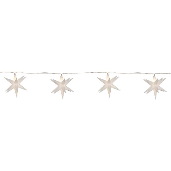 December - Deko Lichterkette für innen - 2,1 m - 8 LEDs - Timer - Batteriebetrieb - Warmweiß