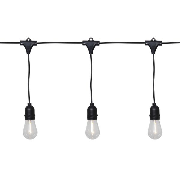 String Light - Lichterkette für außen - 3,6 m - 10 LEDs - Netzbetrieb - Warmweiß