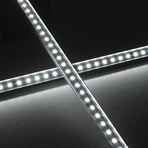 24V wasserfeste Aluminium LED Leiste – weiß – 100cm – transparente Abdeckung – IP65 24V wasserfeste Aluminium LED Leiste – weiß – 100cm – transparente Abdeckung – IP65