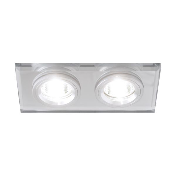STAN L - Einbau Deckenspot in transparent/chrom - Lichtfarbe: individuell wählbar