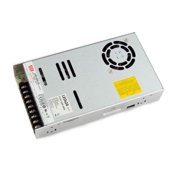 24V DC - Schaltnetzteil stabilisiert - 25A - 600 Watt, Meanwell