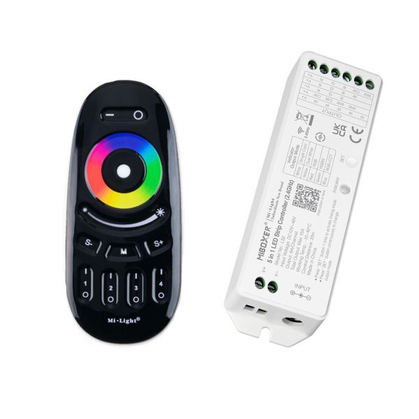 4 Zonen Funk LED Controller - black line - 3 Kanal - RGB - mit Touch-Fernbedienung