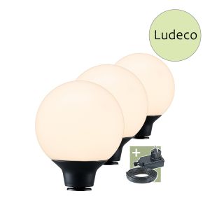 12V Wegeleuchte - Ludeco - Orsin 3er Set, 3W, warmweiß, IP44 12V Wegeleuchte - Ludeco - Orsin 3er Set, 3W, warmweiß, IP44