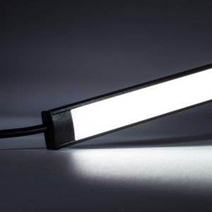 24V Black Line Slim Aluminium LED Leiste - COB - weiß - diffuse Abdeckung 24V Black Line Slim Aluminium LED Leiste - COB - weiß - diffuse Abdeckung