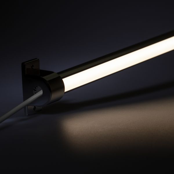 24V Aluminium LED Leiste - einstellbare Abstrahlrichtung - COB - weiß - diffuse Abdeckung