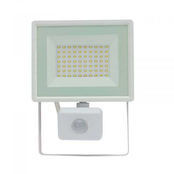 230V LED Strahler mit Bewegungsmelder - Neutralweiß - 50W 