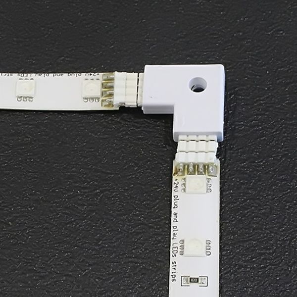 Quick-System 4polig 2.54 – Eckverbinder flach 2x4polig