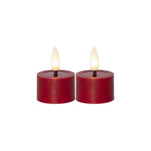 Flamme Flow - Kerzen Set für innen - Rot - Höhe: 5 cm - Batteriebetrieb - Timer - flackernd Flamme Flow - Kerzen Set für innen - Rot - Höhe: 5 cm - Batteriebetrieb - Timer - flackernd