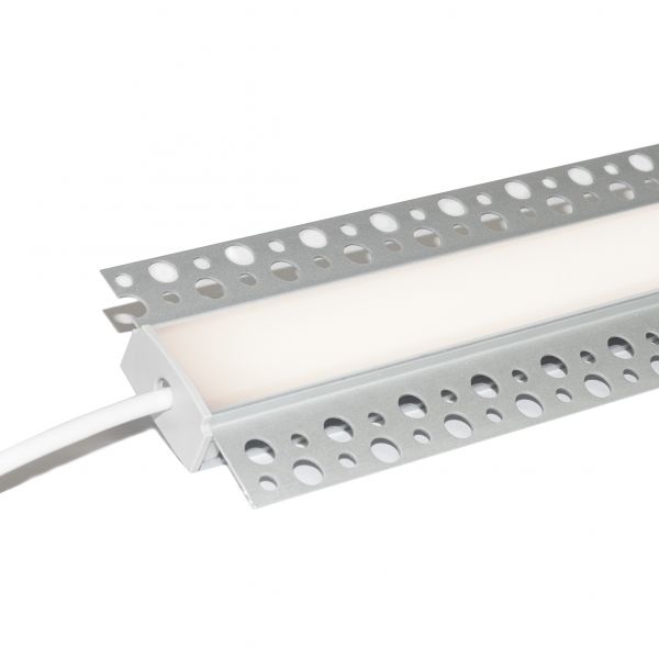 24V Aluminium Trockenbau High-Power LED Leiste - Weiß - diffuse Abdeckung