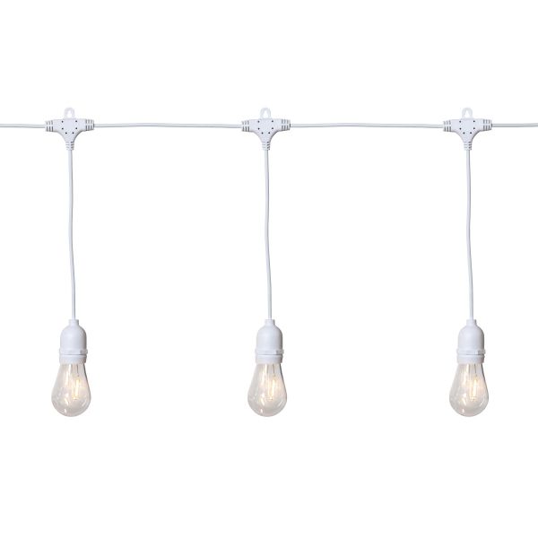 String Light - Lichterkette für außen - 3,6 m - 10 LEDs - Netzbetrieb - Warmweiß