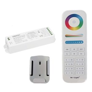 8 Zonen Funk LED Controller – 4 Kanal – RGBW – mit Touch-Fernbedienung 8 Zonen Funk LED Controller – 4 Kanal – RGBW – mit Touch-Fernbedienung