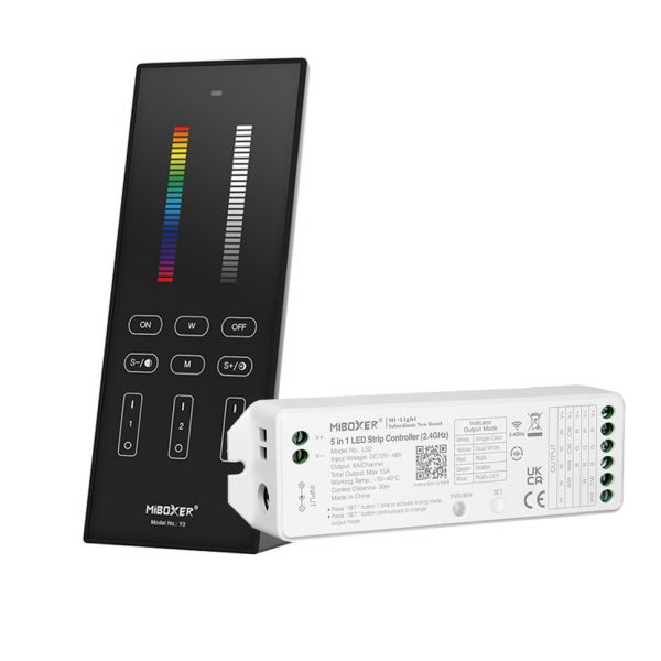 LED Funk Controller Set - 3 Zonen - 5 Kanal - Fernbedienung (2,4 GHz)