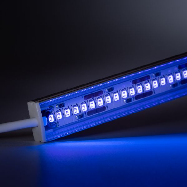 24V Slim-Line Aluminium LED Leiste – UV – transparente Abdeckung