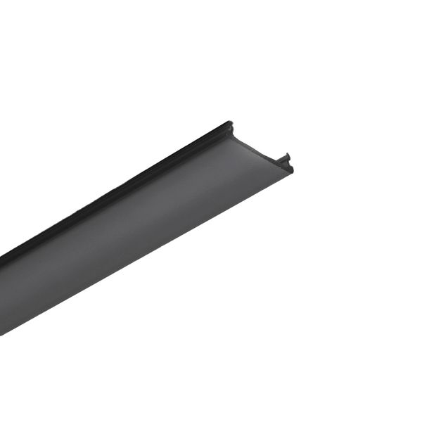 schwarze Abdeckung für Aluminium LED Einbauprofil Diagonal 14 CC-202 und CC-202-BLK