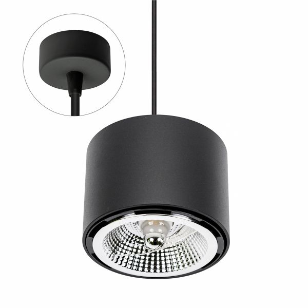 Chloe 3 - Pendelleuchte in schwarz - Lichtfarbe: individuell wählbar