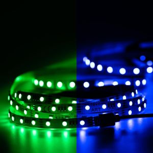 12V LED Streifen – RGB – 60 LEDs je Meter – alle 5cm teilbar 12V LED Streifen – RGB – 60 LEDs je Meter – alle 5cm teilbar
