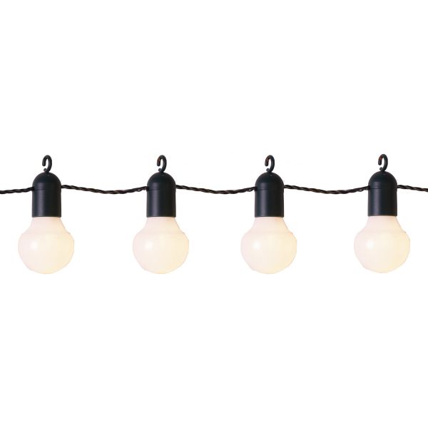 Hooky - Lichterkette für außen - 5,7 m - 20 LEDs - Netzbetrieb - Gelb