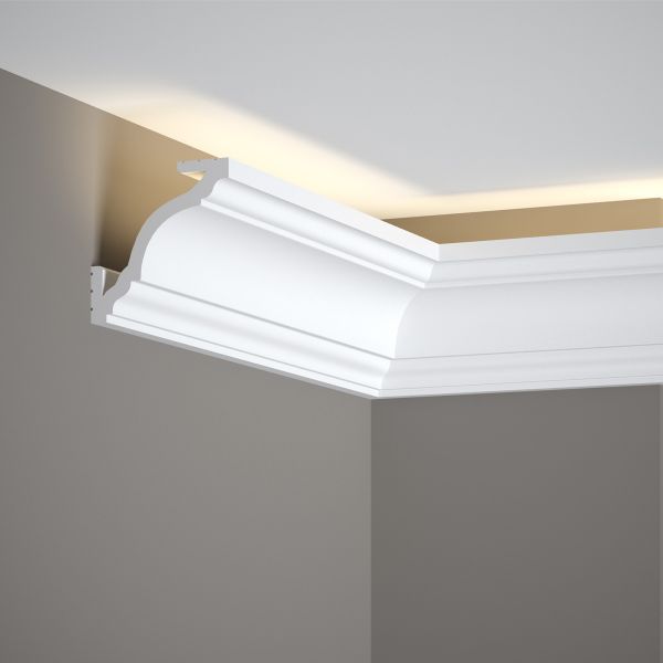 Mardom Decor, LED Stuckleiste, Gardinenleiste, 8,1 x 8,1 x 200cm