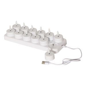 Flamme - Kerzen Set für innen - Weiß - Höhe: 5 cm - Akkubetrieb - sanft flackernd Flamme - Kerzen Set für innen - Weiß - Höhe: 5 cm - Akkubetrieb - sanft flackernd