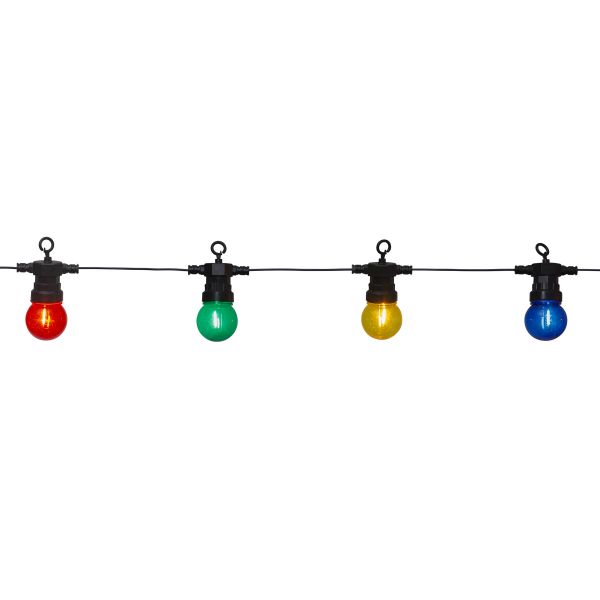 Circus Small - Lichterkette für außen - 8,55 m - 20 LEDs - Netzbetrieb - Mehrfarbig