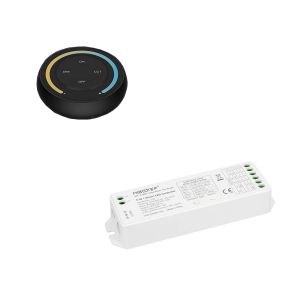 Funk LED Dimmer 1 und 2 Kanal, round line, schwarz Funk LED Dimmer 1 und 2 Kanal, round line, schwarz