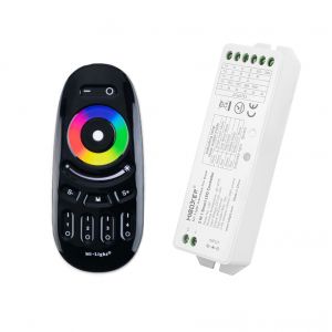 4 Zonen Funk LED Controller- black line - 4 Kanal - RGBW - mit Touch-Fernbedienung 4 Zonen Funk LED Controller- black line - 4 Kanal - RGBW - mit Touch-Fernbedienung