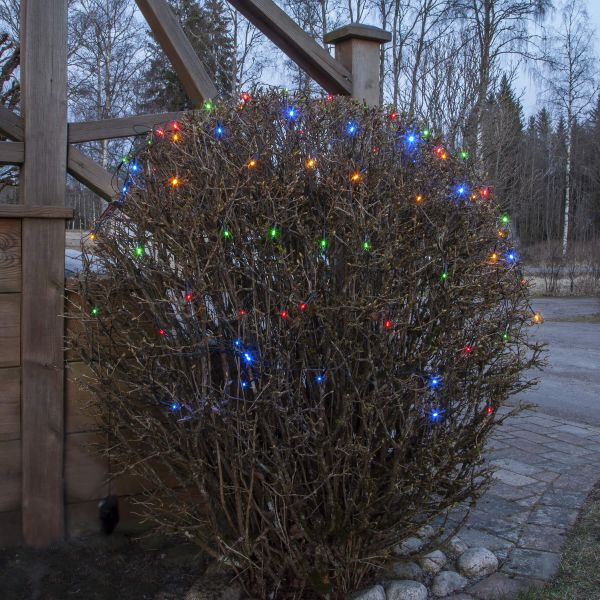 Battery - Lichternetz für außen - 1,5 m - 80 LEDs - Timer - Batteriebetrieb - Mehrfarbig