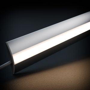 12V Aluminium Unterbau LED Leiste - warmweiß - diffuse Abdeckung 12V Aluminium Unterbau LED Leiste - warmweiß - diffuse Abdeckung