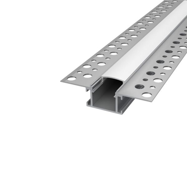 Aluminium LED Unterputz Profil in Wunschlänge, Trockenbau, schmal, 1,69 x 1,48cm