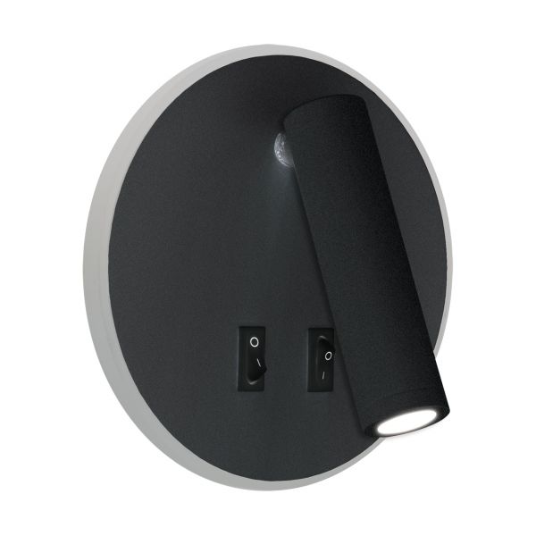 OTELLO LED C - Wandleuchte indoor in schwarz - Lichtfarbe: warmweiß/neutralweiß