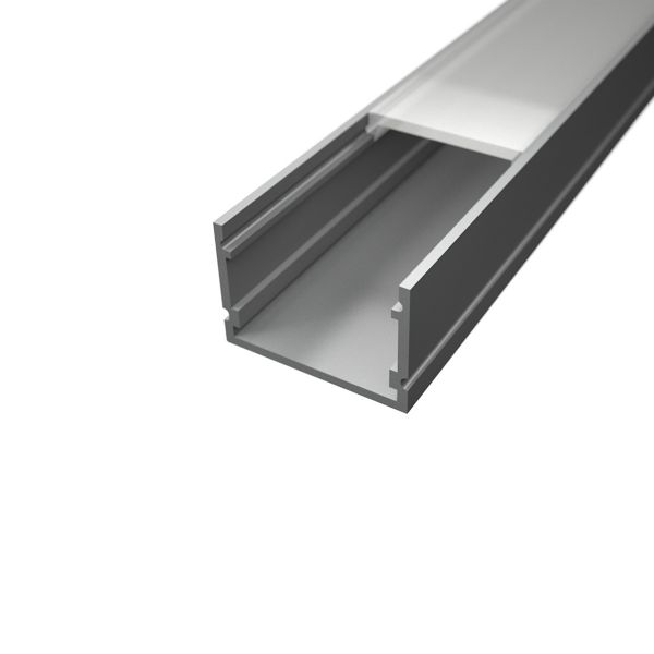 Aluminium LED Aufputz Profil in Wunschlänge, Classic Maxi, 3,0 x 2,0cm
