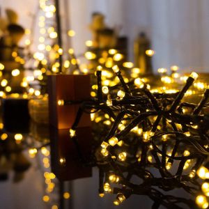 LED Lichterkette, Warmweiß, 800 LEDs, 80m, Wasserdicht IP44 mit 8 Leuchtmodi, 230V LED Lichterkette, Warmweiß, 800 LEDs, 80m, Wasserdicht IP44 mit 8 Leuchtmodi, 230V