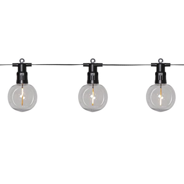 Circus Nevada - Lichterkette für außen - 4,5 m - 10 LEDs - Netzbetrieb - Warmweiß