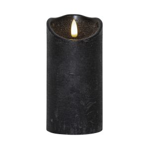Flamme Rustic - Kerze für innen - Schwarz - Höhe: 15 cm - Batteriebetrieb - Timer - flackernd Flamme Rustic - Kerze für innen - Schwarz - Höhe: 15 cm - Batteriebetrieb - Timer - flackernd