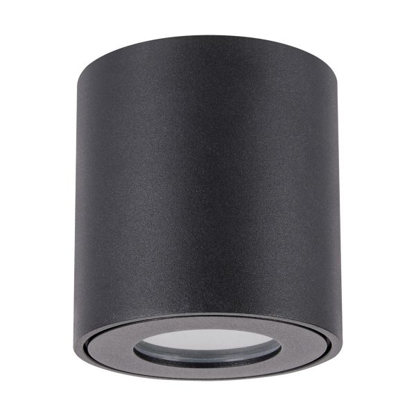 Ideus, 230V LED - Deckenleuchte - Zorba - 35W - GU10, schwarz, IP54