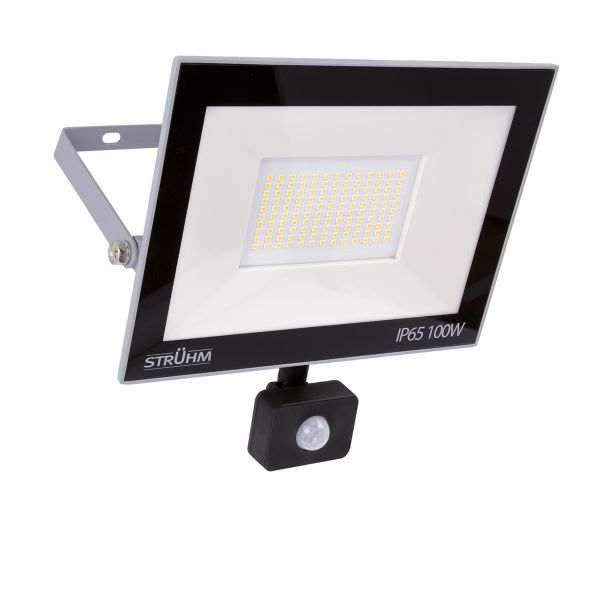Kroma - LED Strahler mit Bewegungsmelder - 26,9 x 25,5 x 6,4 cm - 100 W - Lichtfarbe: Neutralweiß
